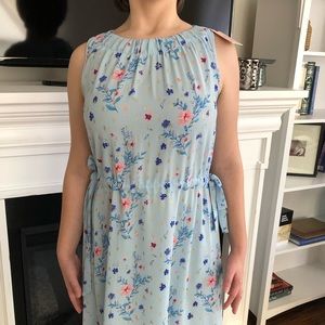 Juicy Couture blue floral sleeveless dress NWT